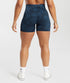 GS | Adapt Camo Seamless Ribbed Shorts - Midnight Blue/Ash Blue